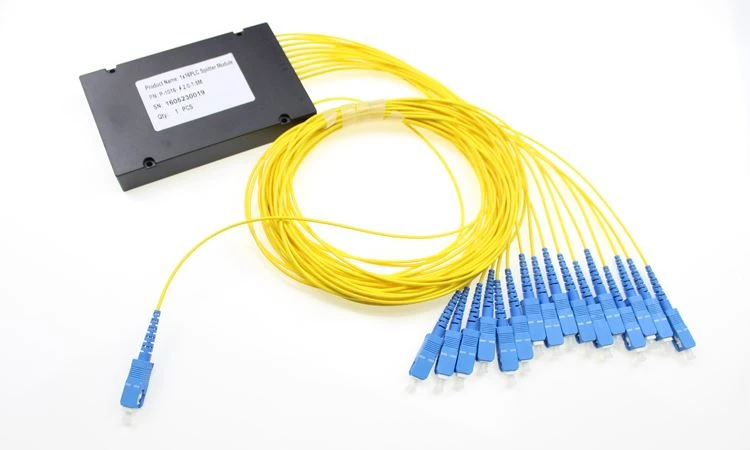 ตัวแยกไฟเบอร์ออปติก PLC 1x16 PLC
